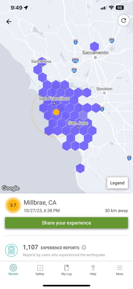 MyShake Earthquake Alerts 3.1.36 Screenshot