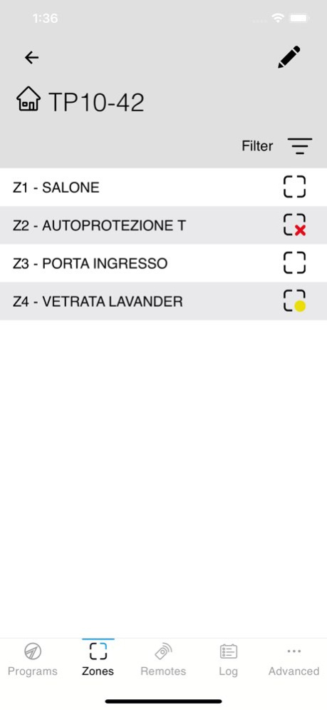 myTecnoalarm TCS 1.10.1 Screenshot