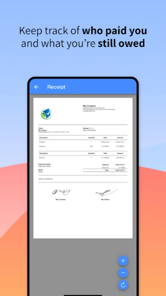 Receipts, Invoices & Payments 720.005 Screenshot
