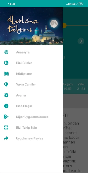Namaz Vakti - Mevlana Takvimi 2.1.6 Screenshot