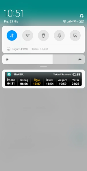 Namaz Vakti - Mevlana Takvimi 2.1.6 Screenshot
