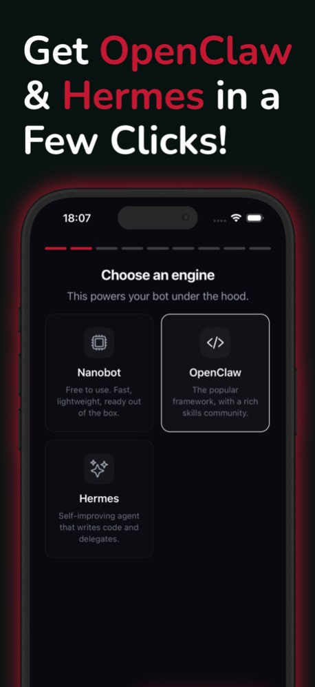 Nanoswarm: OpenClaw App 1.1 Screenshot