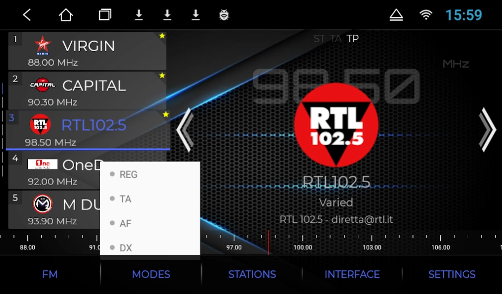 NavRadio+ 0.3.56a Captures 2