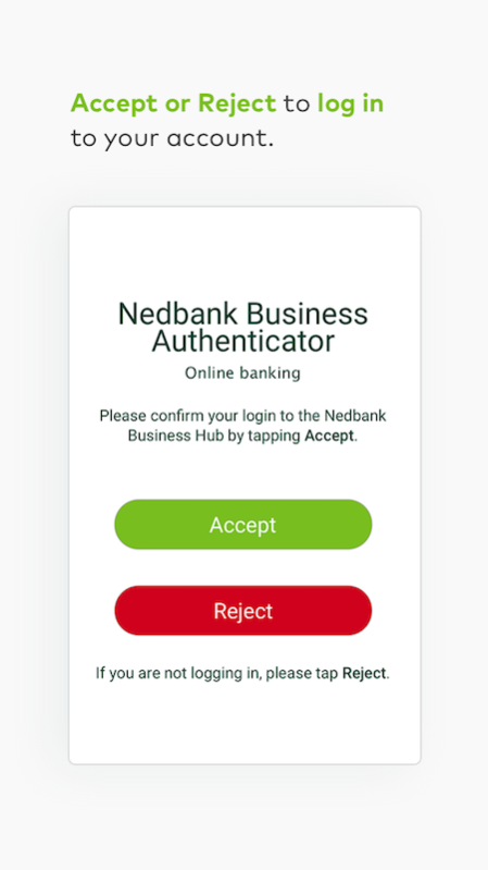 Nedbank Business Authenticator 1.3.1 Screenshot