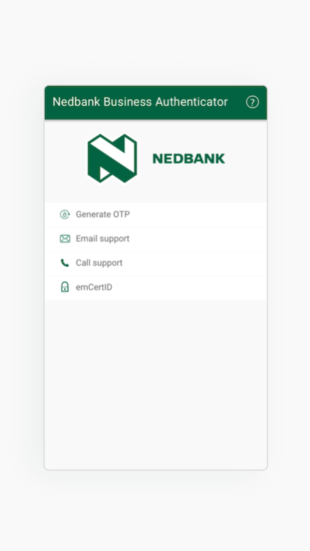Nedbank Business Authenticator 1.3.1 Screenshot