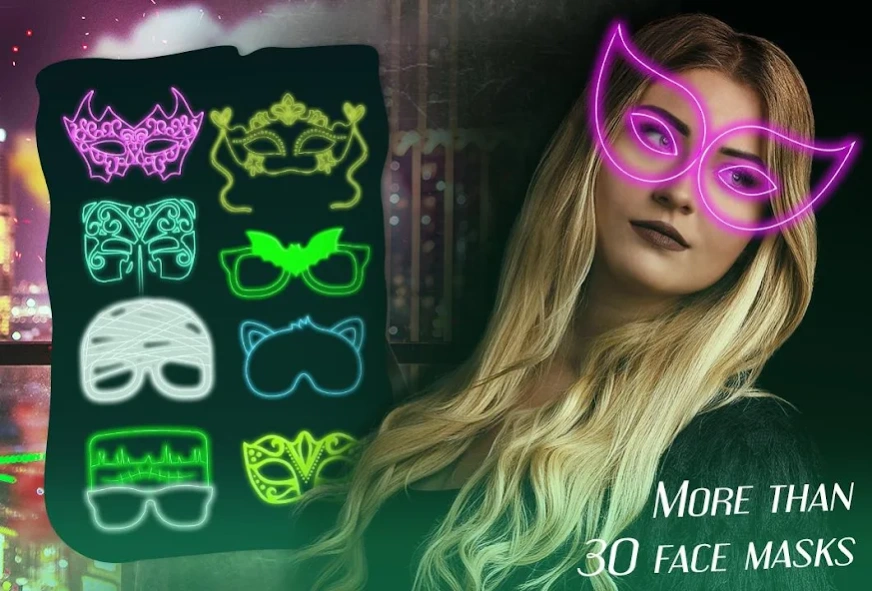 Neon Mask Camera Stickers 1.0 Screenshot