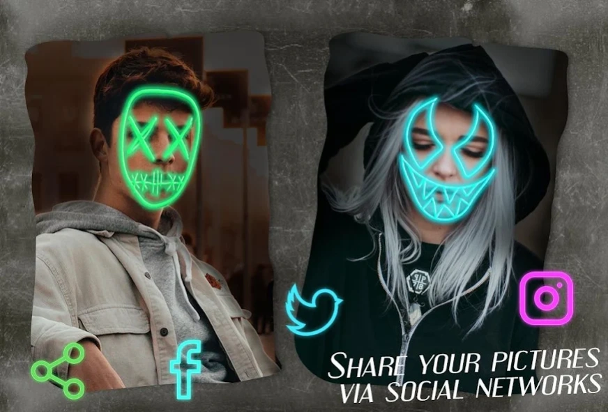 Neon Mask Camera Stickers 1.0 Screenshot
