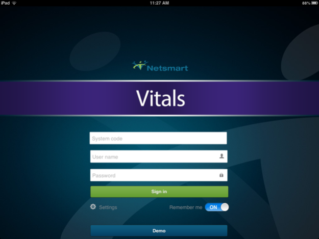 Netsmart myPOV Vitals 1.4 Screenshot