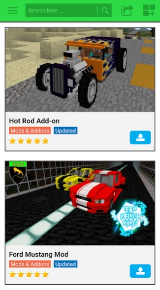 Cars Mod 1.5 Screenshot