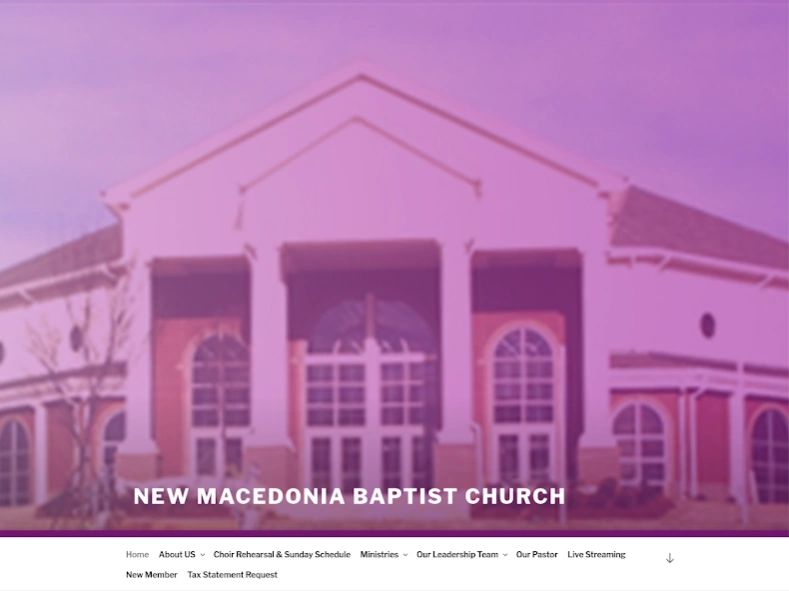 New Macedonia Baptist Church  Screenshot