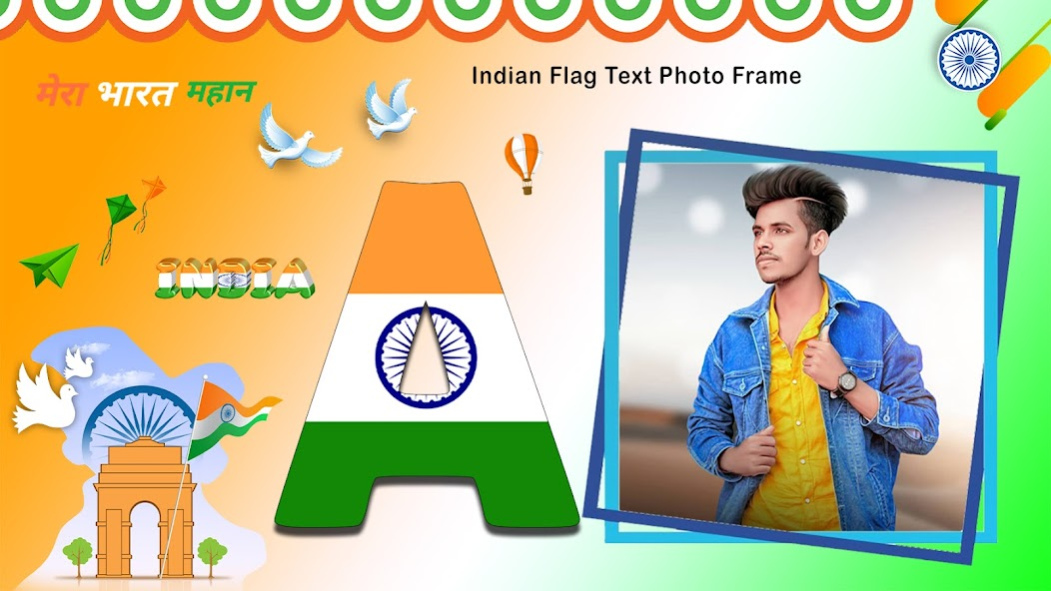 Indian Text Photo Frame -Leter 1.1.23 Screenshot