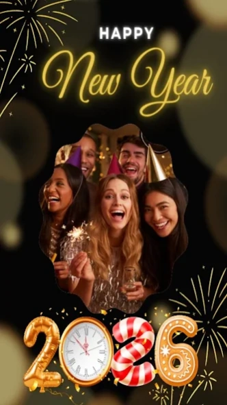 New Year Photo Frame 2026  Screenshot