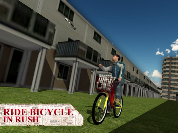 Newspaper Delivery Boy & bike ride game 1.0 Screenshot