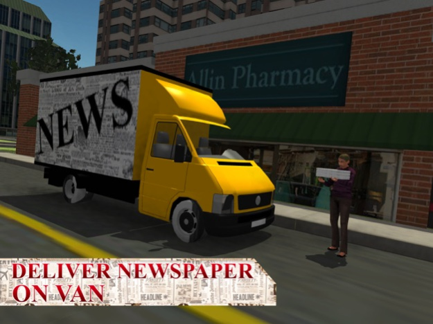 Newspaper Delivery Boy & bike ride game 1.0 Screenshot