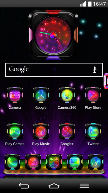 Next Launcher 3D Theme LedShow 6.3 Screenshot