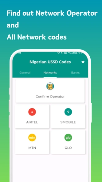 Nigerian Network and Bank Code  Screenshot