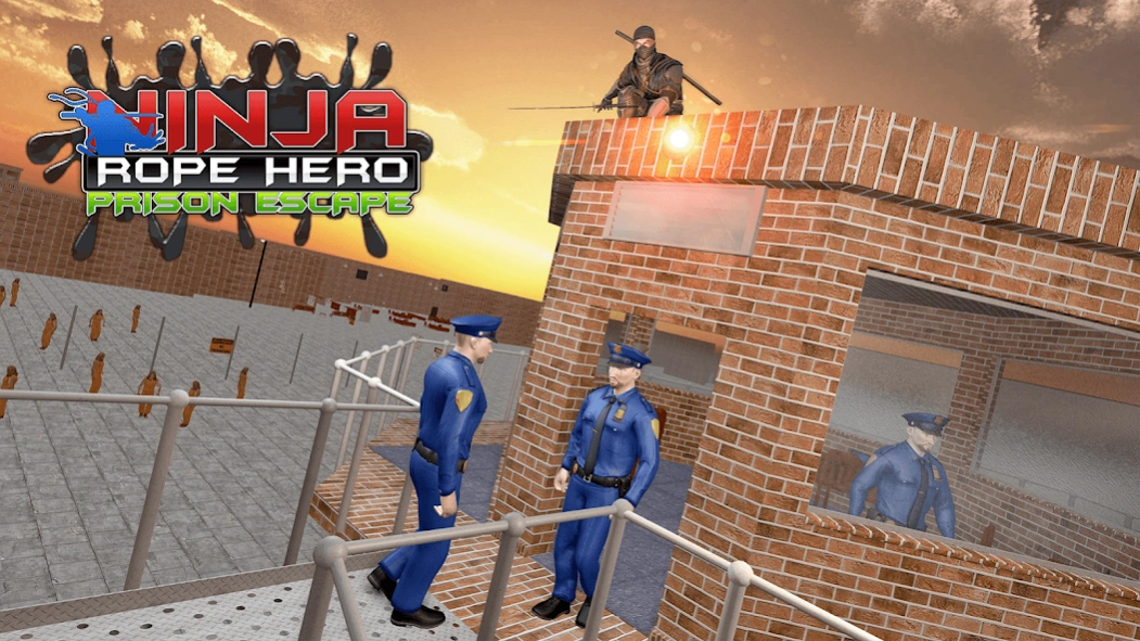 Ninja Rope Hero Prison Surviva  Screenshot