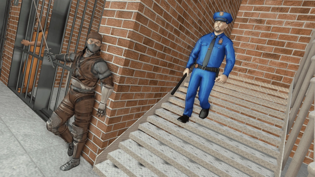 Ninja Rope Hero Prison Surviva  Screenshot