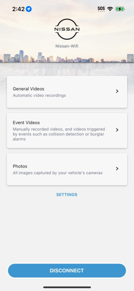 Nissan Intelligent Dash Cam  Screenshot
