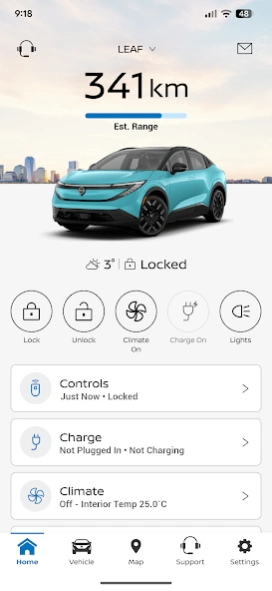 MyNISSAN Canada  Screenshot