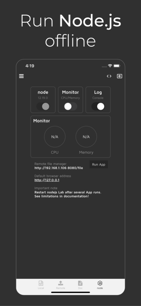 Node.js Lab 1.1.8 Screenshot