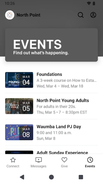 North Point App  Screenshot