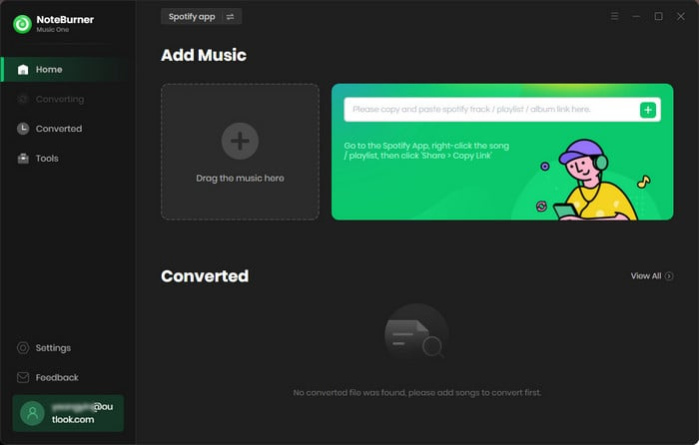 NoteBurner Music One 2.6.4 Screenshot