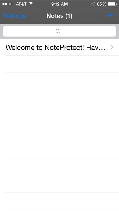 NoteProtect 2.0.2 Screenshot