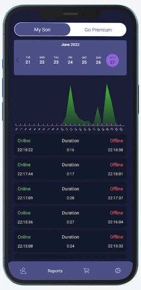 Notifi: Last Seen Online Log  Screenshot