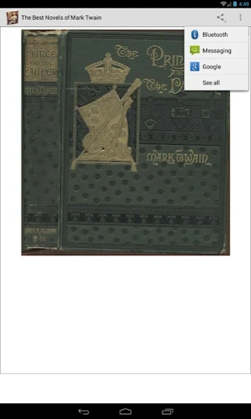 Novels of Mark Twain  Screenshot