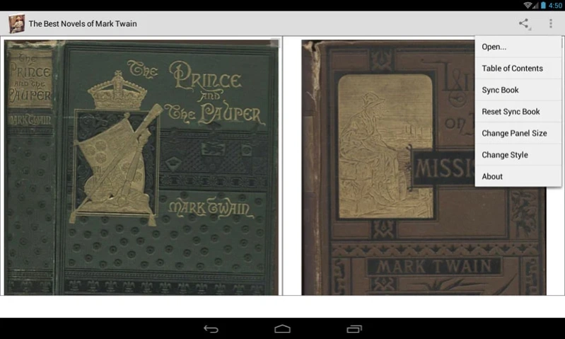 Novels of Mark Twain  Screenshot