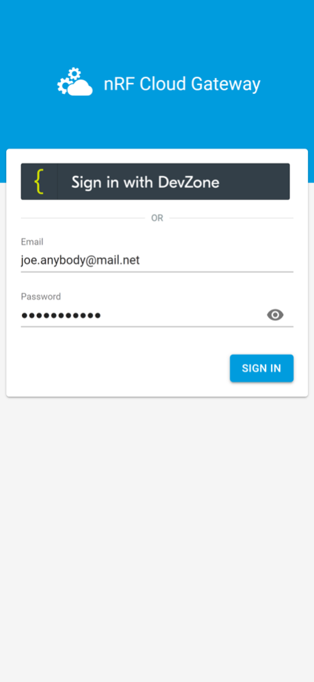 nRF Cloud Gateway 2.4.2 Screenshot