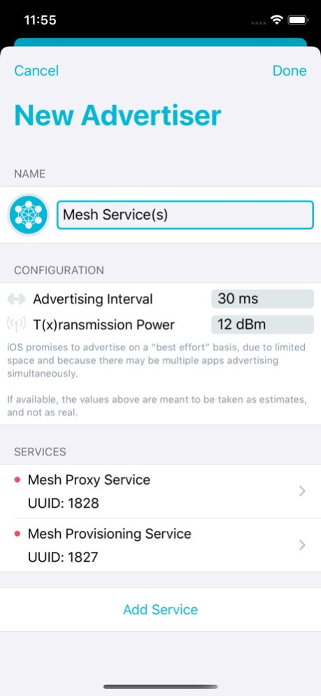 nRF Connect for Mobile 2.8.3 Screenshot