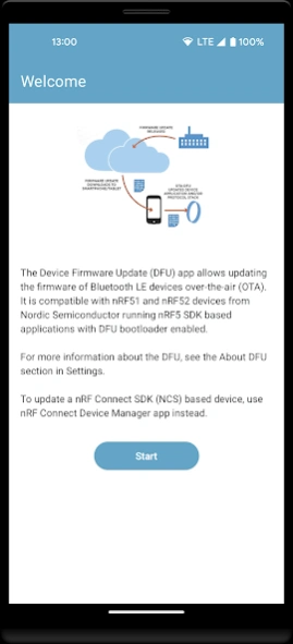 nRF Device Firmware Update 2.11.0 Screenshot