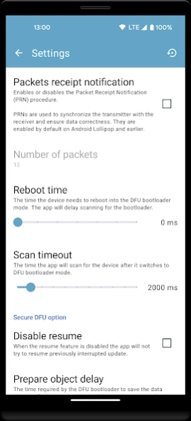 nRF Device Firmware Update 2.11.0 Screenshot