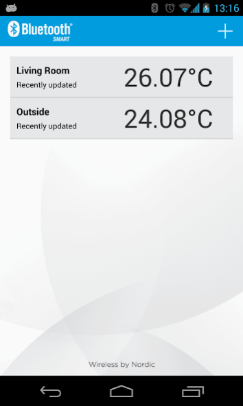 nRF Temp 2.0 for Bluetooth LE 1.1.1 Screenshot
