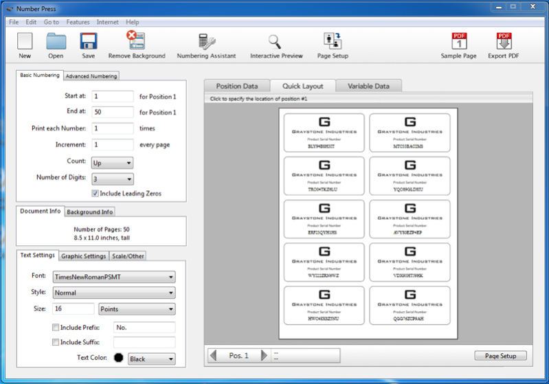 Number Press 6.0.1 Screenshot