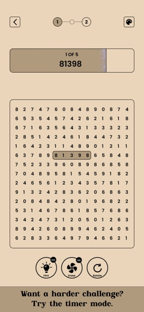 Number Search - Hardest Game 2.8.7 Screenshot