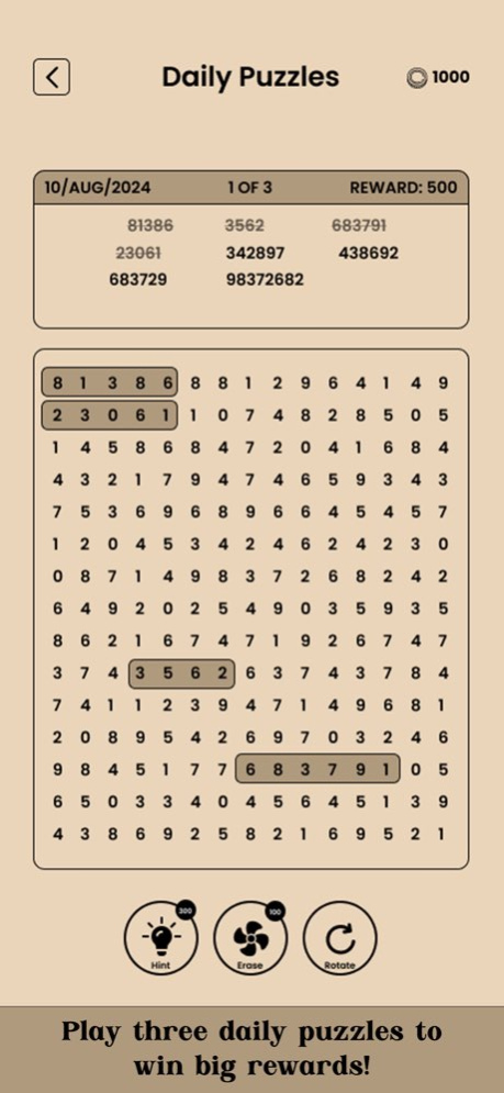 Number Search - Hardest Game 2.8.7 Screenshot