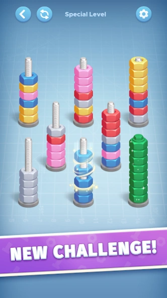 Nut Color Game - Sort Puz 3D 1.1.4 Screenshot