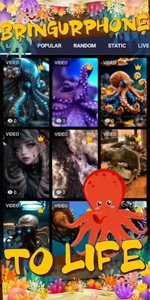 Octopus Wallpaper: HD Live  Screenshot