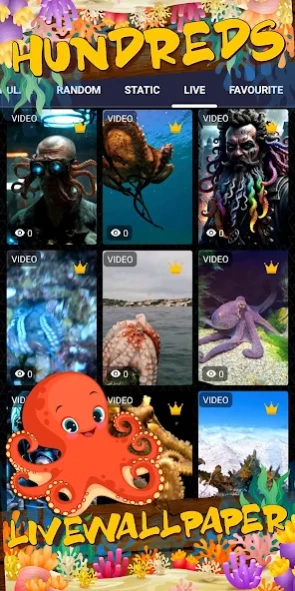 Octopus Wallpaper: HD Live  Screenshot