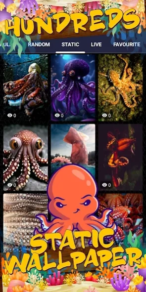 Octopus Wallpaper: HD Live  Screenshot