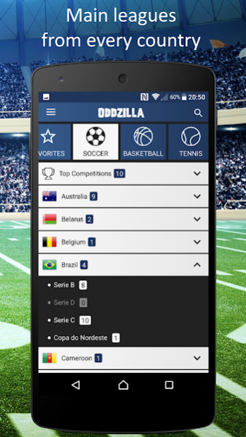 Oddzilla - Sports Odds and Surebets 1.2.0 Screenshot