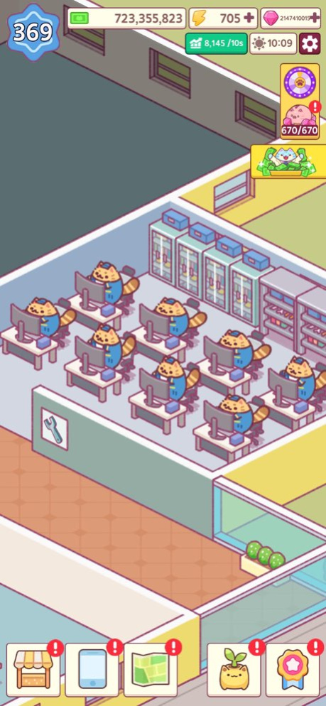 Office Cat: Idle Tycoon Games 1.0.80 Screenshot