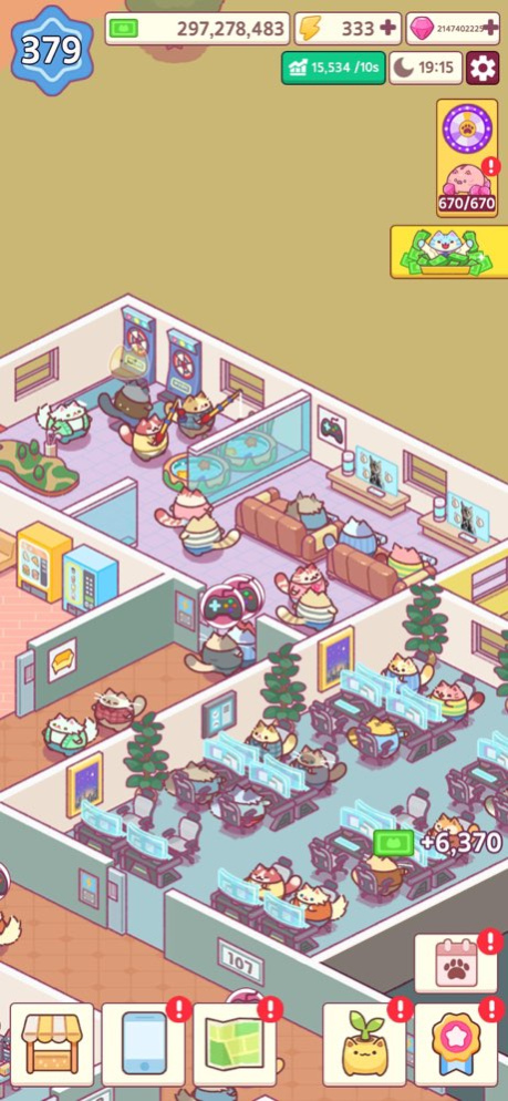 Office Cat: Idle Tycoon Games 1.0.80 Screenshot