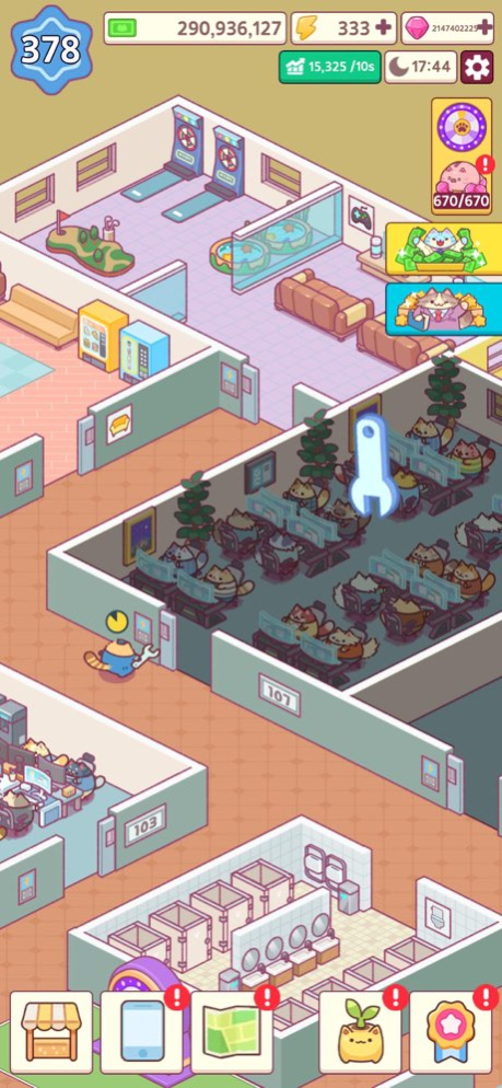 Office Cat: Idle Tycoon Games 1.0.80 Screenshot