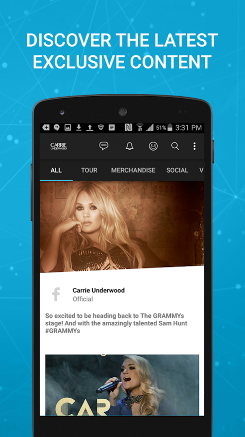 Official Carrie Underwood 1320 Screenshot