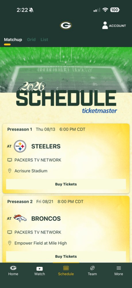 Green Bay Packers 8.3.0 Screenshot