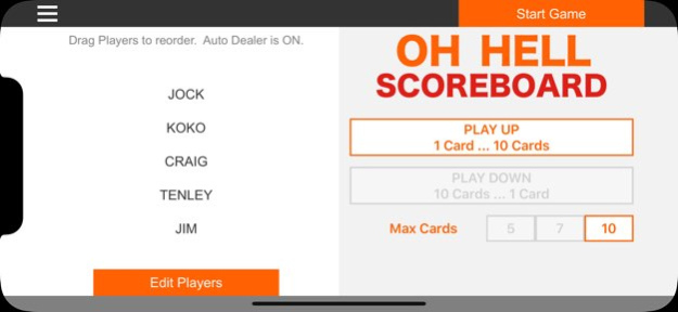 OH HELL Scoreboard 1.3.6 Screenshot